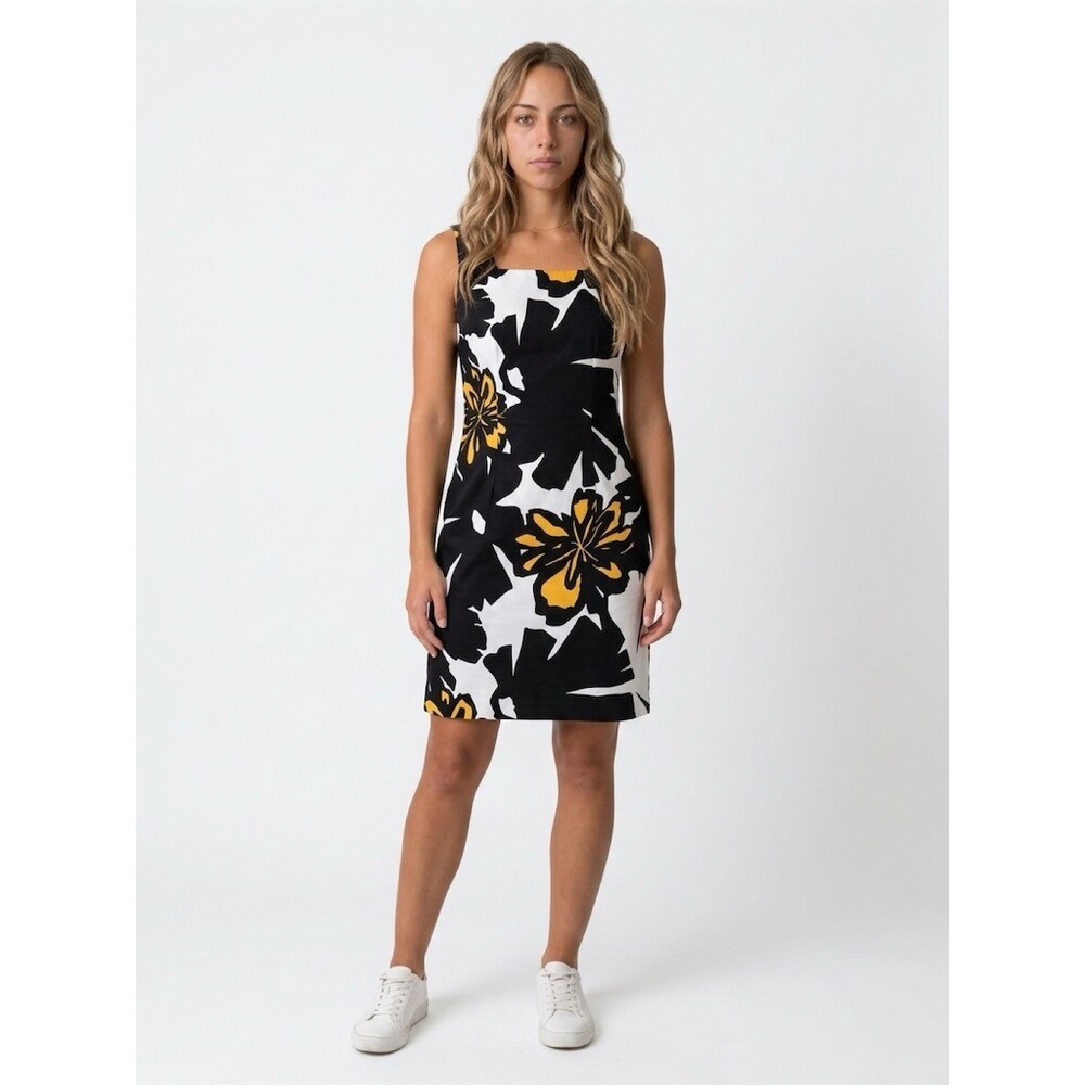 VENUS Sheath Dress Womens Size 10 Knee Length Sleeveless Floral Print